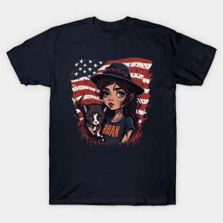 Patriotic Cat Mother T-Shirt